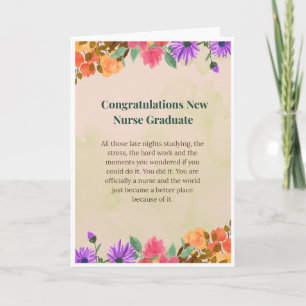 Congratulations New Nurse Graduate Card