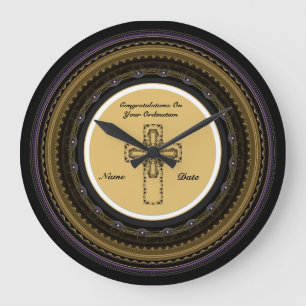 Congratulations Newly Ordained Ordainment Gift Large Clock