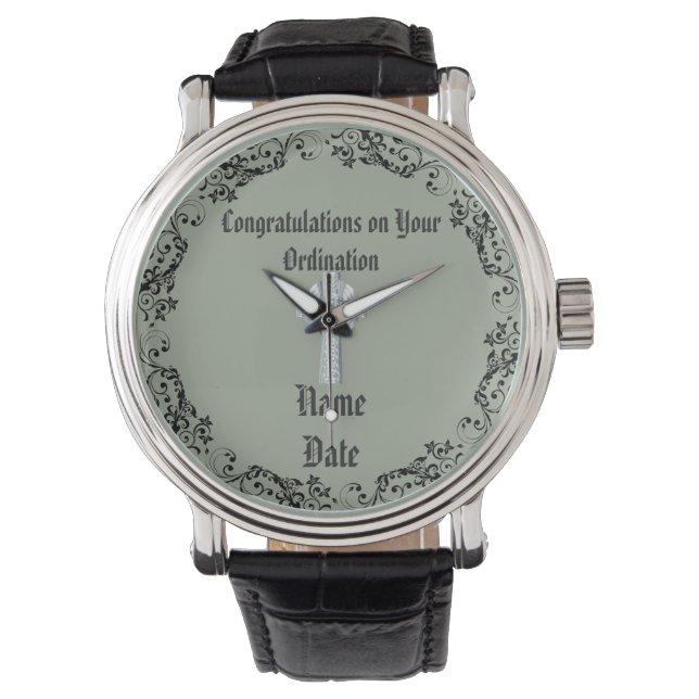 Congratulations Newly Ordained Ordainment Gift Watch (Front)