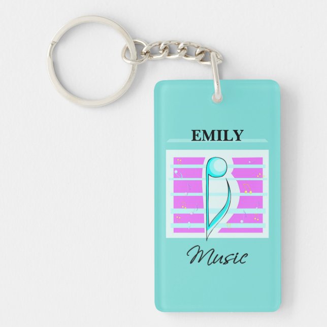 Congratulations Note, Musical Performance Keychain (Front)
