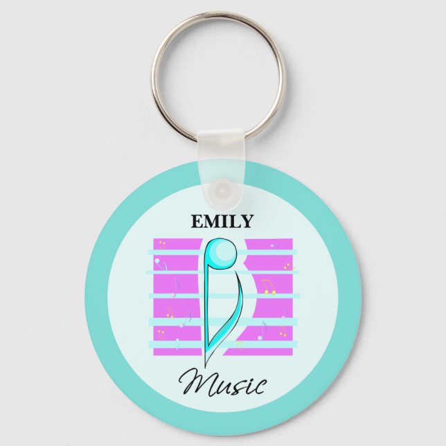 Congratulations Note, Musical Performance Keychain (Front)