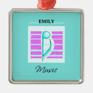 Congratulations Note, Musical Performance Metal Ornament