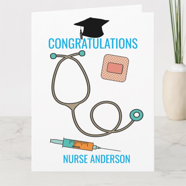 Congratulations Nurse Graduate Big Card (Front)