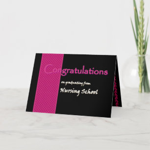 CONGRATULATIONS -  Nursing School Graduate Card