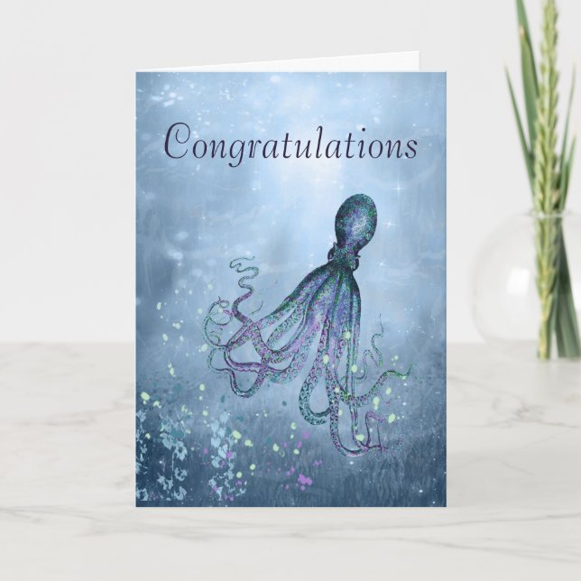 Congratulations Octopus Could Hug You Card (Front)