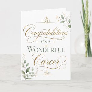 Congratulations On A Remarkable Career Card