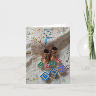 Congratulations on Baby Boy Card