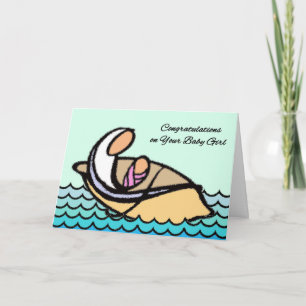 Congratulations on Baby Girl Mother and Daughter Card
