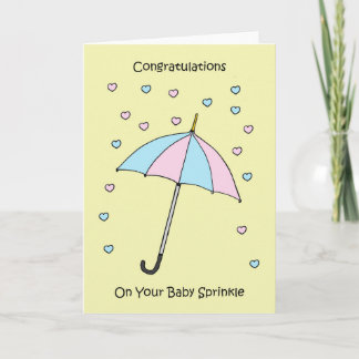 Congratulations on Baby Sprinkle Card