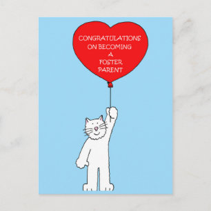 Congratulations on Becoming a Foster Parent. Postcard