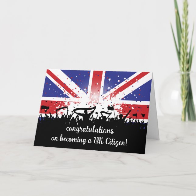 Congratulations on Becoming a new UK Citizen Gift Card (Front)