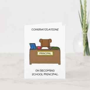 Congratulations on Becoming School Principal Card