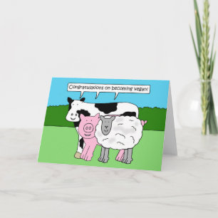 Congratulations on Becoming Vegan Card