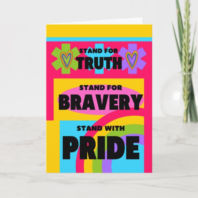 Congratulations on Coming Out Gay Pride Card (Front)