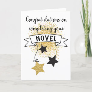 Congratulations on Completing Your Novel Card