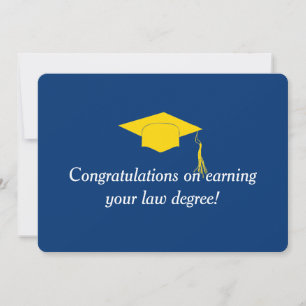 Congratulations on earning your law degree invitation