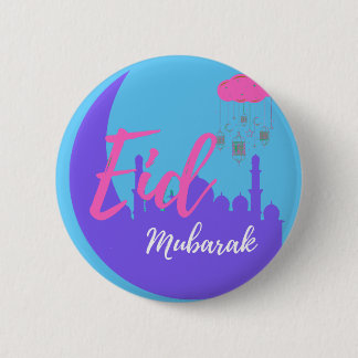 Congratulations on Eid Mubarak 2 Inch Round Button