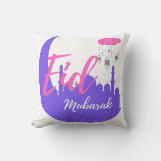 Congratulations on Eid Mubarak Throw Pillow