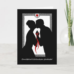 Congratulations on Engagement in Finnish Couple Card