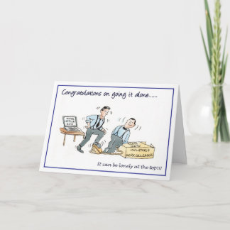 Congratulations on going it alone... card