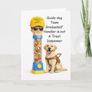 “Congratulations on Graduating as a Guide Dog Team Card