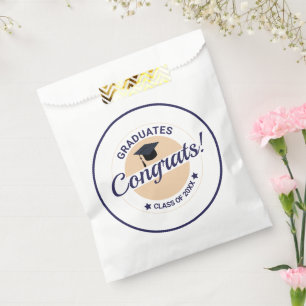 Congratulations on graduation customizable elegant favour bag