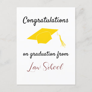 Congratulations on graduation from Law School Card