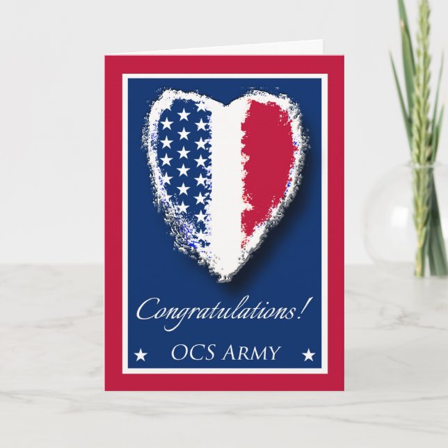 Congratulations on Graduation from OCS Army Card (Front)