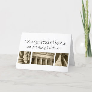 Congratulations on Making Becoming Partner in Law Card