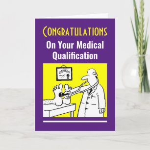 Congratulations on Medical Qualification Card