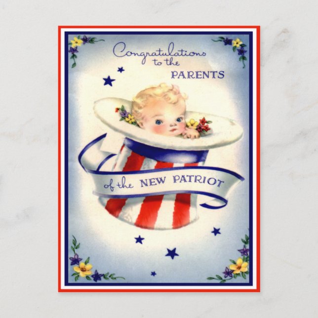 Congratulations On New Baby Postcard (Front)