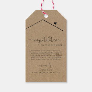 Congratulations on New Home Realtor Gift Tag