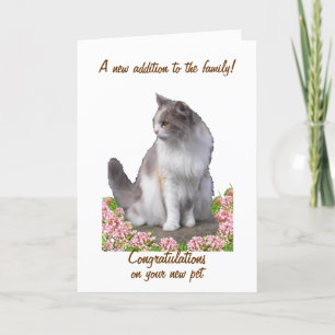Congratulations on new pet cards, customize card