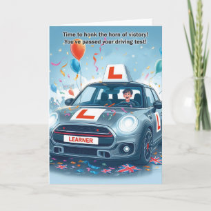 Congratulations on Passing Driving Test (Male) Card