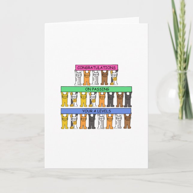 Congratulations on Passing Your A Levels Card (Front)