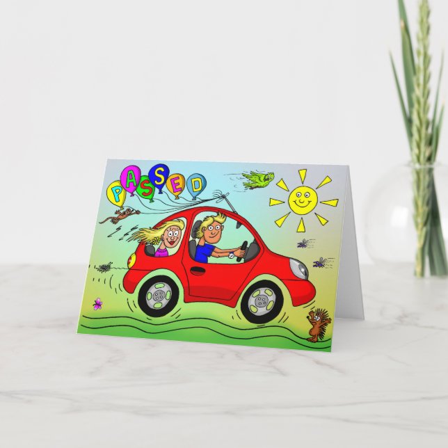 Congratulations On Passing Your Driving Test Card (Front)