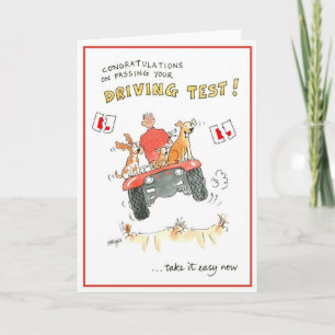 Congratulations on passing your driving test card