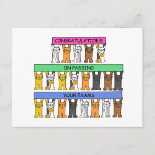 Congratulations on Passing Your Exams. Postcard