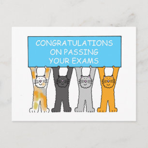 Congratulations on Passing Your Exams. Postcard