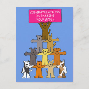 Congratulations on Passing Your GCSEs. Postcard