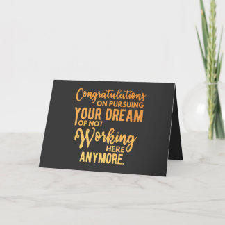 Congratulations on Pursuing Your Dream Holiday Card
