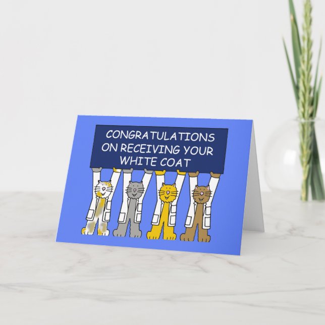 Congratulations on Receiving  White Coat Card (Front)