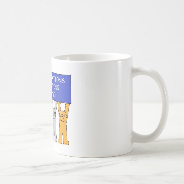 Congratulations on Receiving Your PhD Cute Cats Coffee Mug (Right)