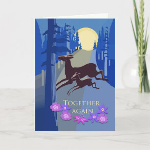 Congratulations on Reunion with Birth Mother, Deer Card