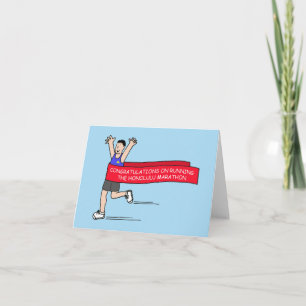 Congratulations on Running Honolulu Marathon Card