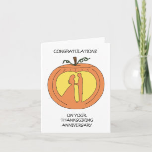 Congratulations on Thanksgiving Anniversary Card