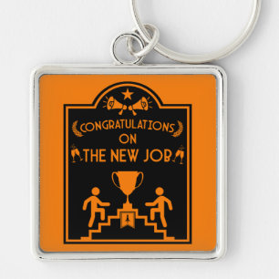 Congratulations On The New Job Keychain