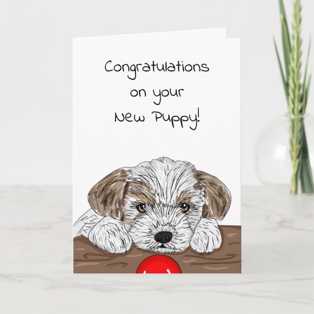Congratulations on the New Puppy!  Card (Front)