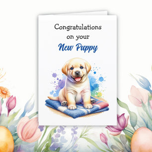 Congratulations on the New Puppy! Labrador Card