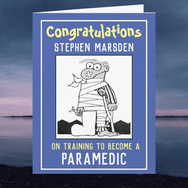 Congratulations on Training to be a Paramedic Card (Creator Uploaded)